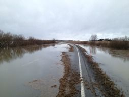 flood on the Finnish access road