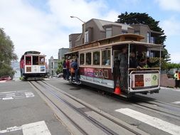 Cable car in San Francisco