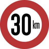 speed limit 30 km / h