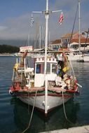 maritime yacht in the harbor