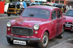 old little car in Mumbai, India