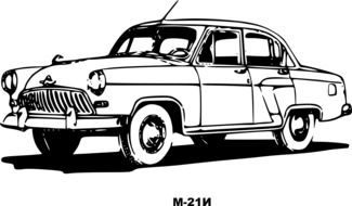 Volga as a popular car in the USSR