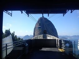 cable car over sugar bay in rio de janeiro