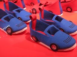 children's shoes in the form of machines