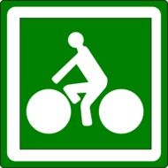 road sign bicycle drawing