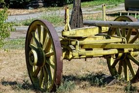 Picture of the wooden axle trailer