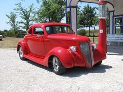 red car in Chicago