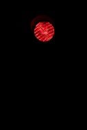 Picture of traffic light in a dark