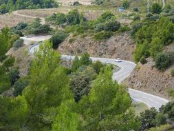 road curves