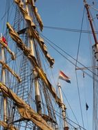 mast of a sailboat