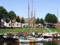 two sailboats on the North Sea in Germany