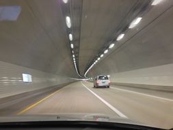 traffic in a tunnel