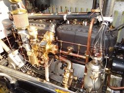 Vintage automobile engine