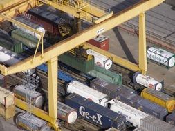 Picture of container crane