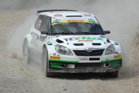 san marine racing car in the dirt