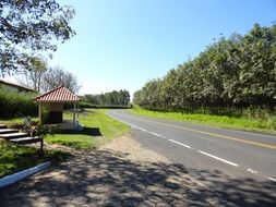 pavilion at side of highway