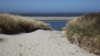 white sea dunes