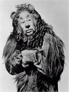 Actor Bert Lahr in the Cowardly Lion