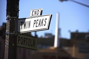 street signs with inscriptions