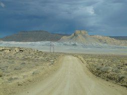 straight road in the desert