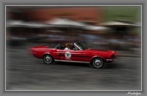 auto racing on a blurred background