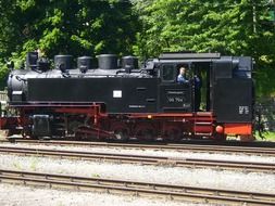 old locomotive outdoor