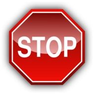 road sign "stop"