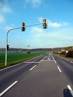 traffic lights over the road