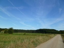 the road is in a rural location