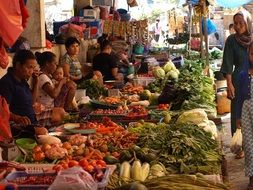 street market in indonesia