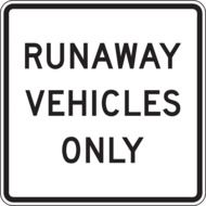 black and white information road sign