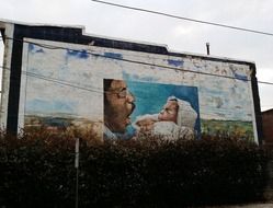 mural as a work of art on the wall