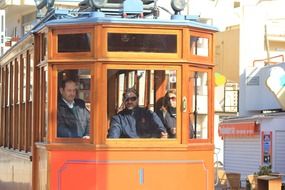 driver in trams in majorca