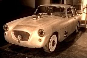 white car in the museum of london