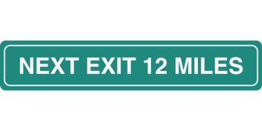 next exit 12 miles drawing