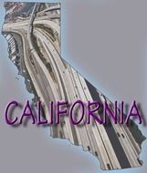 panoramic view of california freeways