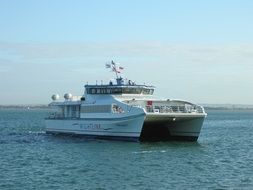 catamaran boat in a sea