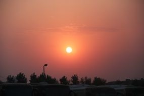 nice red sunset