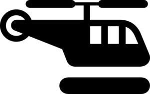 helicopter silhouette drawing