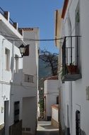 narrow city street in andalusia