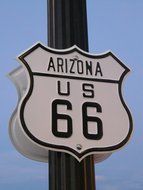 route 66 road shield usa highway