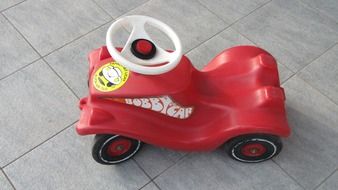 children's car on the floor