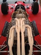 oldtimer racing car engine