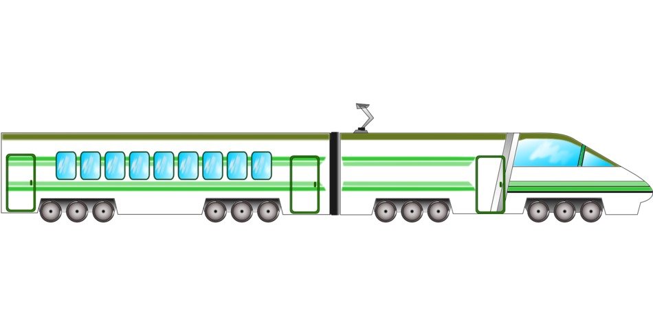 High speed train clipart