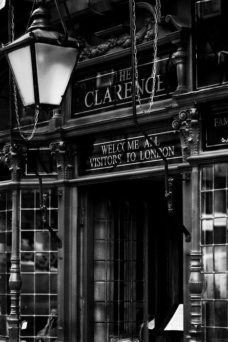 historic building in london in black and white background