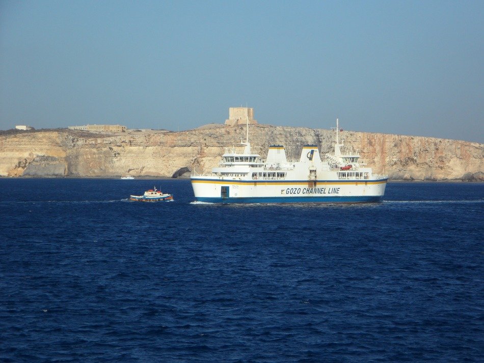 small and large ships in the Mediterranean sea
