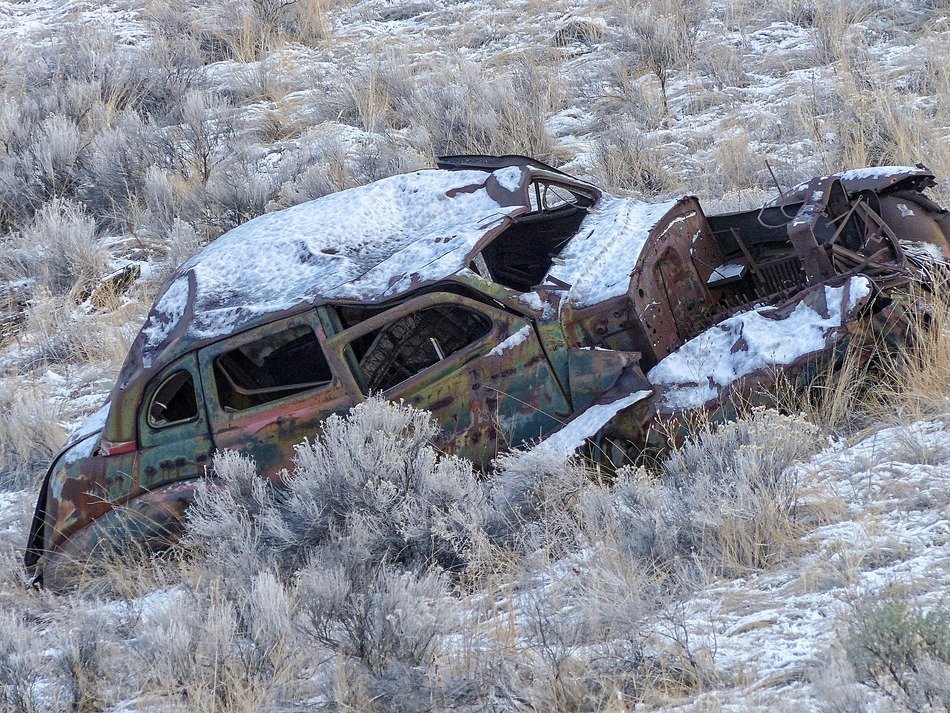 Old car wrack