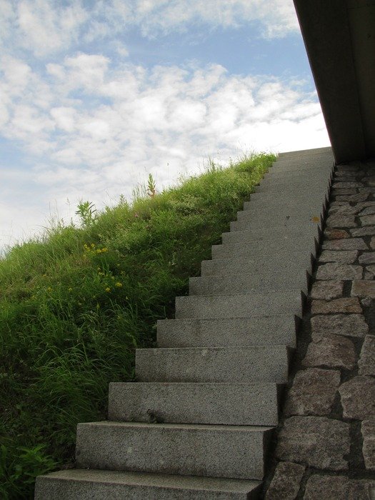 staircase on the hill