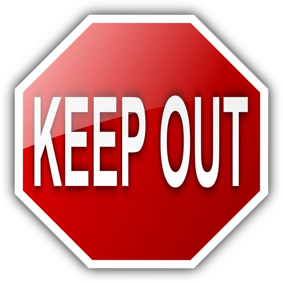 sign keep out