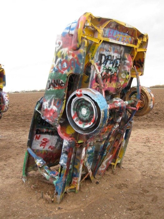 texas car in the sand